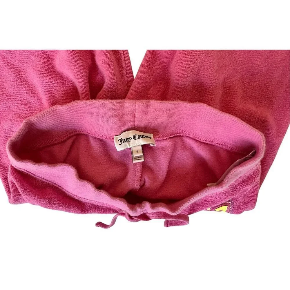 Girl’s Juicy Couture Velour Pants, Sz:7